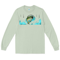 Matcha jumping bass fishing 16oz libbey cup Long Sleeve Tee - HRA Design Shop
