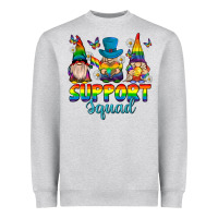 Heather Grey support squad pride gnomies Heavyweight Sweatshirt - texasbilliewilder