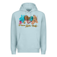 Blue Mist peace love nails bbs Premium Hoodie - BundleAndBundleShop