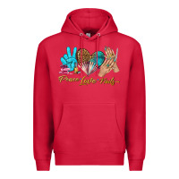 Cardinal peace love nails bbs Premium Hoodie - BundleAndBundleShop