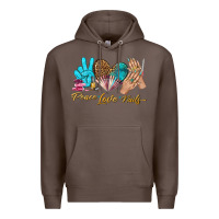 Coffee peace love nails bbs Premium Hoodie - BundleAndBundleShop