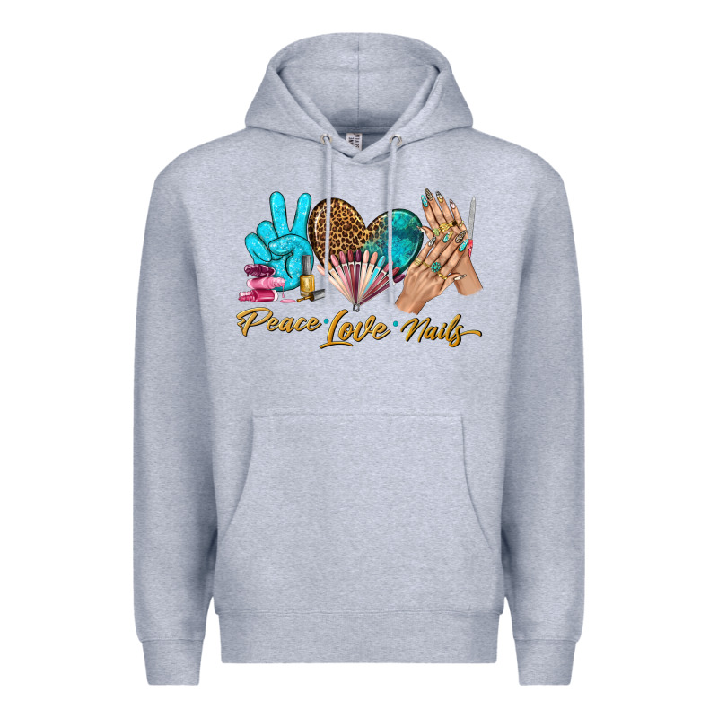 Peace Love Nails Bbs Premium Hoodie by BundleAndBundleShop | Teevron