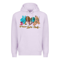 Lilac peace love nails bbs Premium Hoodie - BundleAndBundleShop