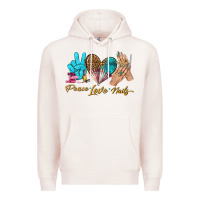 Pale Pink peace love nails bbs Premium Hoodie - BundleAndBundleShop