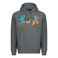Rock peace love nails bbs Premium Hoodie - BundleAndBundleShop