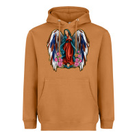 Meerkat Angel Wing Lady of Guadalupe 4th of July Heavyweight Hoodie - Jasminsmagicworld