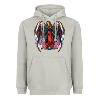 Moon Dust Angel Wing Lady of Guadalupe 4th of July Heavyweight Hoodie - Jasminsmagicworld