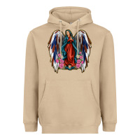 Mushroom Angel Wing Lady of Guadalupe 4th of July Heavyweight Hoodie - Jasminsmagicworld