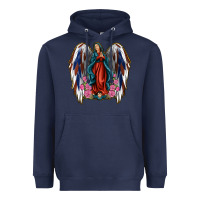 Angel Wing Lady Of Guadalupe 4th Of July Heavyweight Hoodie | Teevron