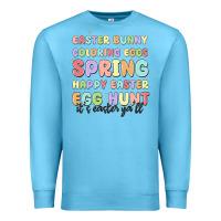 Ocean Blue easter bunny spring Premium Sweatshirt - MaliasSmallBusiness