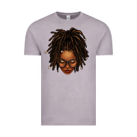 Vintage Zinc afro locs messy bun Vintage Tee - texasbilliewilder