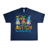 Navy autism awareness gnomes Urban Heavy Tee - Zillion Design Studio