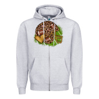 Heather Grey american football helmet Zipper Hoodie - JahusDesignShop