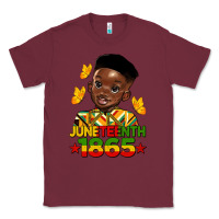 Burgundy juneteenth 1865 black boy Classic Tee - HRA Design Shop