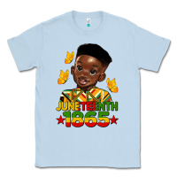 Dusty Blue juneteenth 1865 black boy Classic Tee - HRA Design Shop