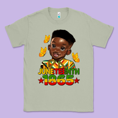 Juneteenth 1865 Black Boy Classic Tee Designed By Hra Design Shop
