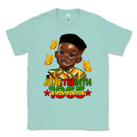Seafoam juneteenth 1865 black boy Classic Tee - HRA Design Shop