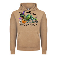 Vintage Coffee T-Rex Trick Rawr Treat Vintage Hoodie - RanaPortraitStore