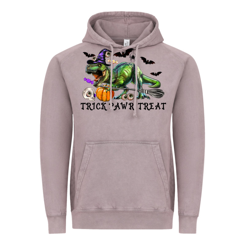 T-rex Trick Rawr Treat Vintage Hoodie by RanaPortraitStore | Teevron