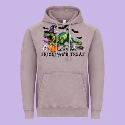 Vintage Hoodie T-Rex Trick Rawr Treat