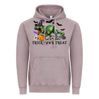 Vintage Zinc T-Rex Trick Rawr Treat Vintage Hoodie - RanaPortraitStore