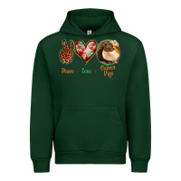 Forest Green Peace Love Guinea Pigs Urban Hoodie - Bettercallsaul