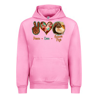 Fuchsia Pink Peace Love Guinea Pigs Urban Hoodie - Bettercallsaul