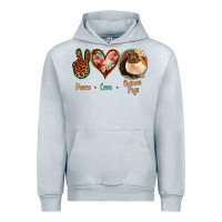 Heather Grey Peace Love Guinea Pigs Urban Hoodie - Bettercallsaul