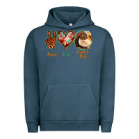 Pigment Midnight Navy Peace Love Guinea Pigs Urban Hoodie - Bettercallsaul