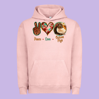Peace Love Guinea Pigs Urban Hoodie Designed By Bettercallsaul