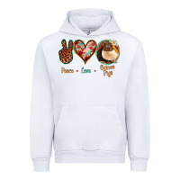 White Peace Love Guinea Pigs Urban Hoodie - Bettercallsaul
