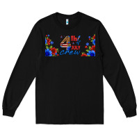 Black floral 4th of july crew 16oz libbey cup Long Sleeve Tee - HRA Design Shop