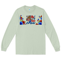 Matcha floral 4th of july crew 16oz libbey cup Long Sleeve Tee - HRA Design Shop