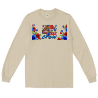 Mushroom floral 4th of july crew 16oz libbey cup Long Sleeve Tee - HRA Design Shop