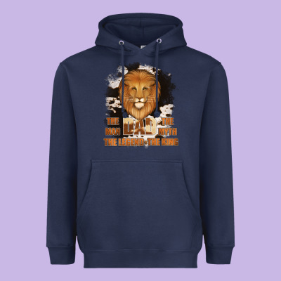 Dad The Man Cowhide Background Heavyweight Hoodie Designed By Jasminsmagicworld