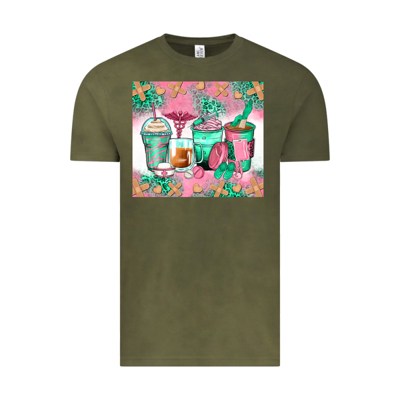 Nurse Coffee Cups Vintage Tee by Zillion Design Studio | Teevron