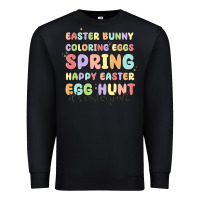 Black easter bunny spring Premium Sweatshirt - MaliasSmallBusiness