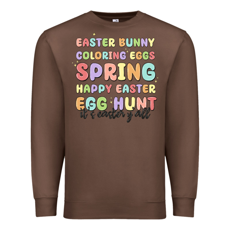 Easter Bunny Spring Premium Sweatshirt by MaliasSmallBusiness | Teevron