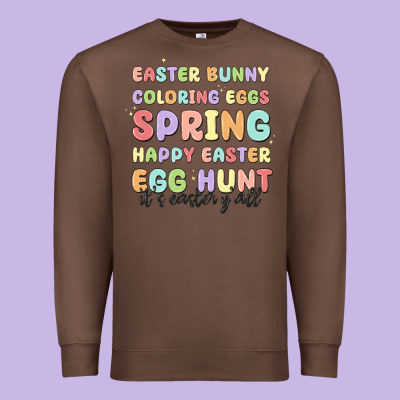 Easter Bunny Spring Premium Sweatshirt Designed By Maliassmallbusiness