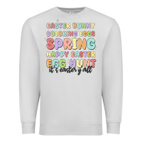 Dove Grey easter bunny spring Premium Sweatshirt - MaliasSmallBusiness