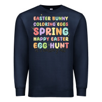 Navy easter bunny spring Premium Sweatshirt - MaliasSmallBusiness