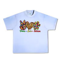 Grape Ice peace love autism Urban Heavy Tee - Zillion Design Studio