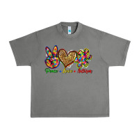 Tornado peace love autism Urban Heavy Tee - Zillion Design Studio