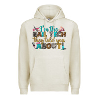 Oatmeal Heather i'm the nail tech they told you about bbs Premium Hoodie - BundleAndBundleShop