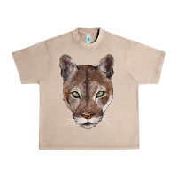 French Oak florida panther  face Urban Heavy Tee - BarkalooDesign