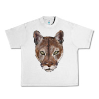 Lunar Rock florida panther  face Urban Heavy Tee - BarkalooDesign