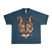 Midnight Navy florida panther  face Urban Heavy Tee - BarkalooDesign