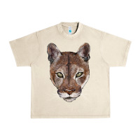 Sandshell florida panther  face Urban Heavy Tee - BarkalooDesign