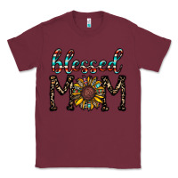 Burgundy blessed mom Classic Tee - CowhideDigitalArt