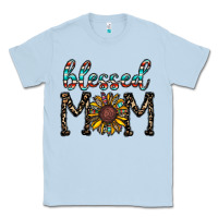 Dusty Blue blessed mom Classic Tee - CowhideDigitalArt